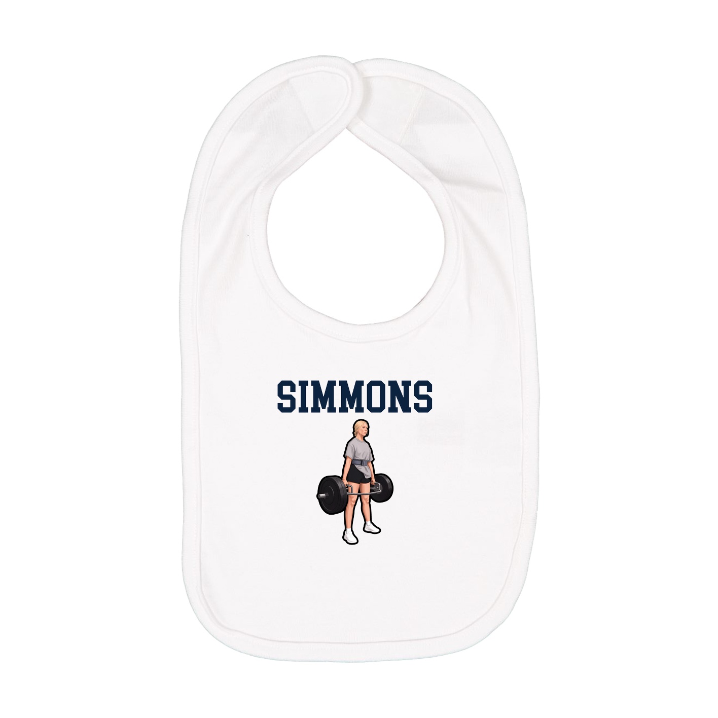 Infant Bib — Shirsey in White