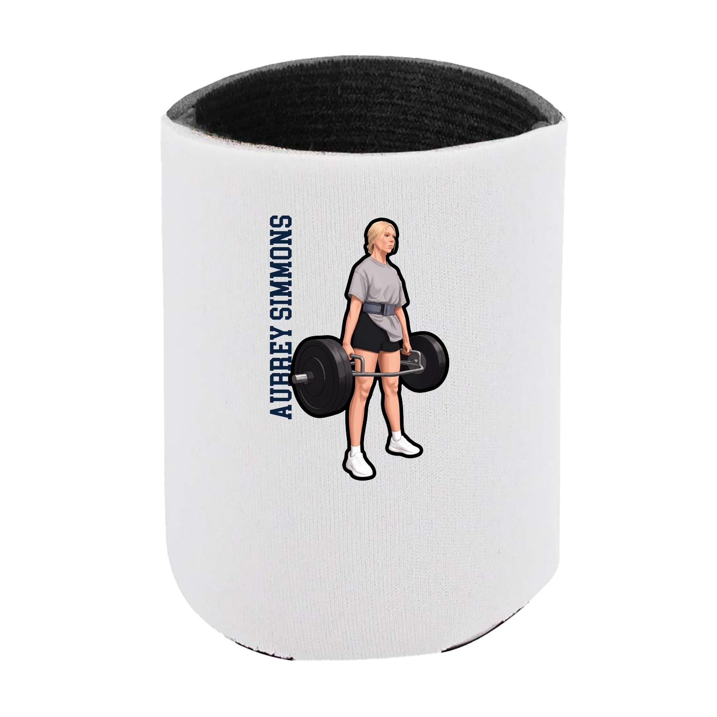 Can Holder — Name Vertical in White