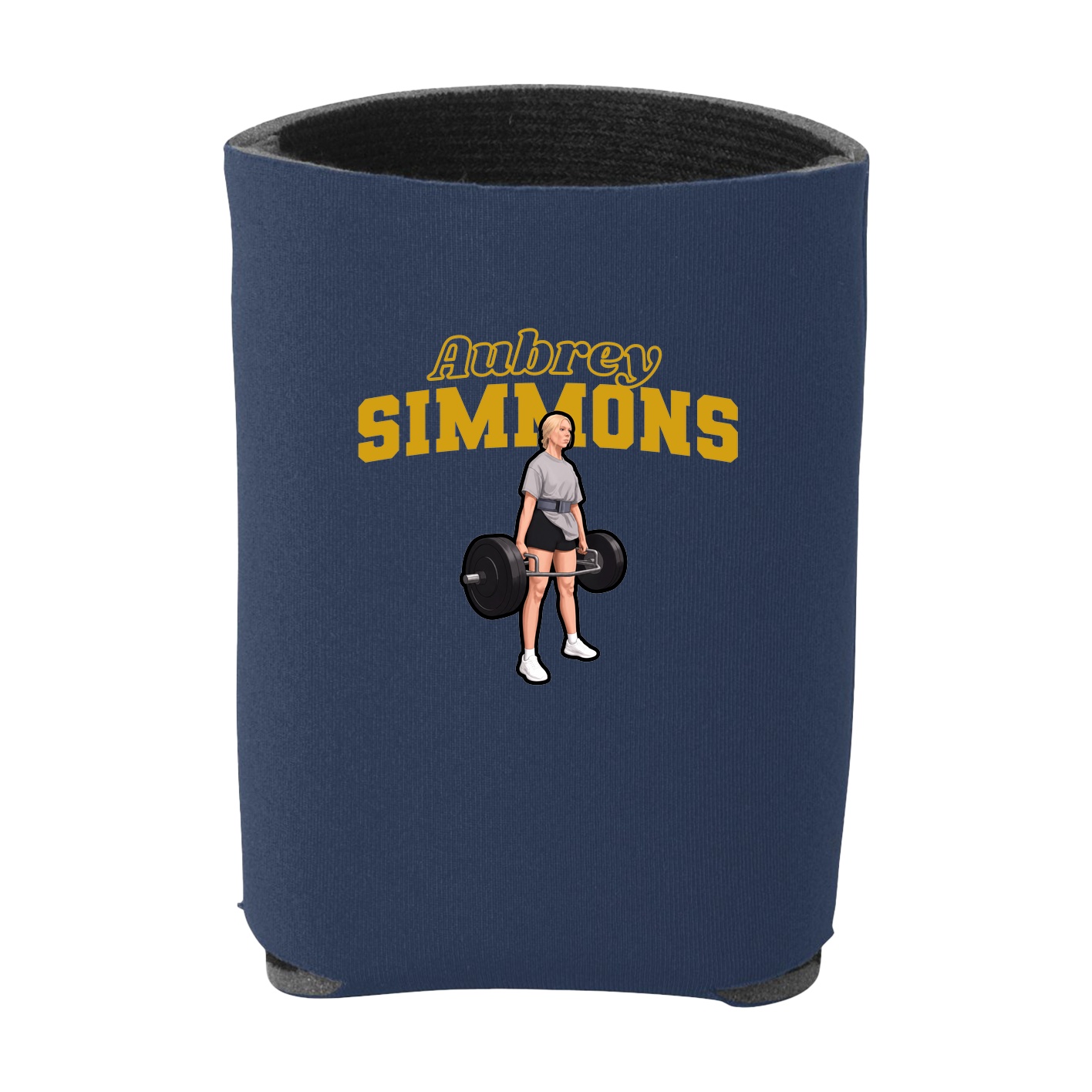 Can Holder — Name Arch in Navy
