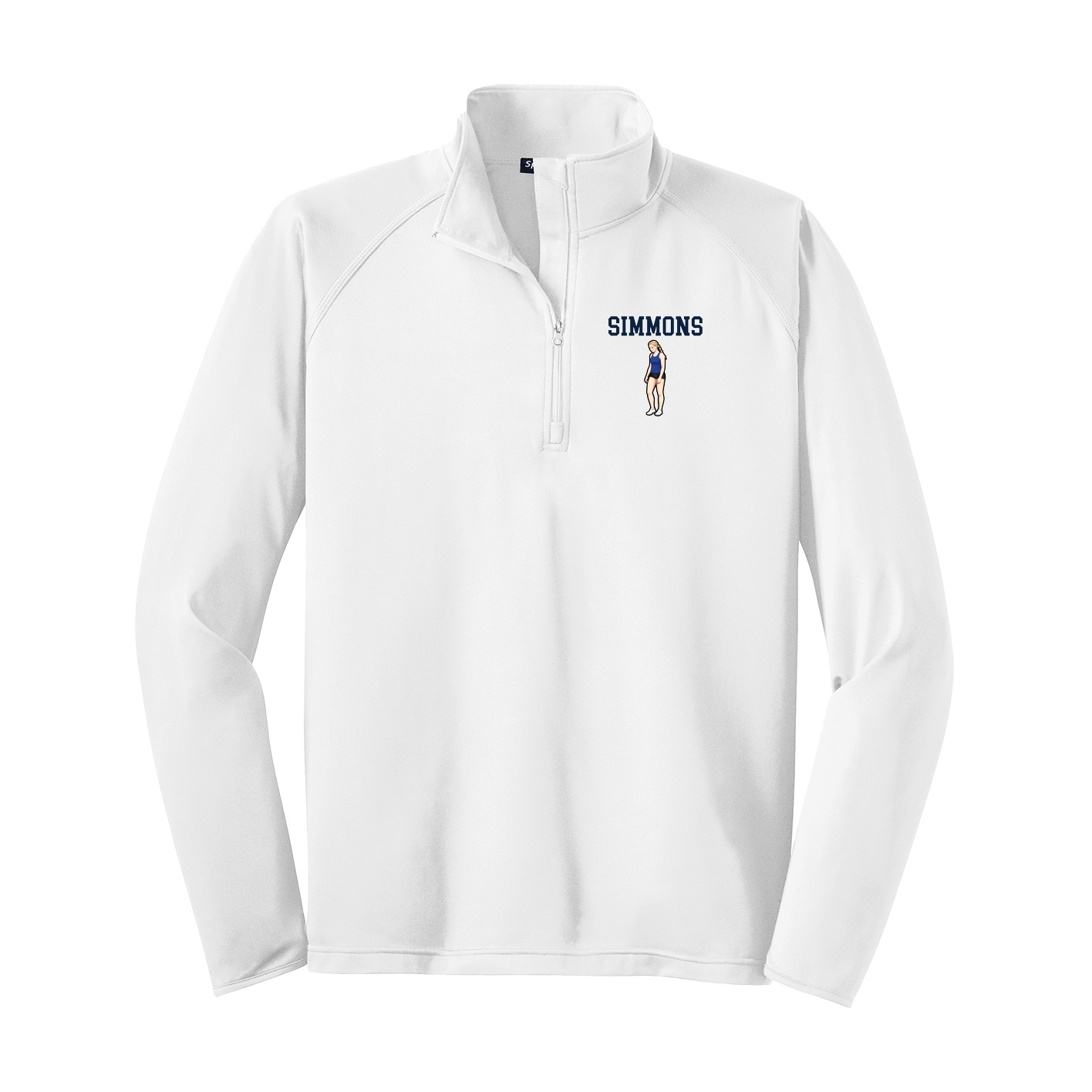 Q-Zip Pullover — Shirsey in White