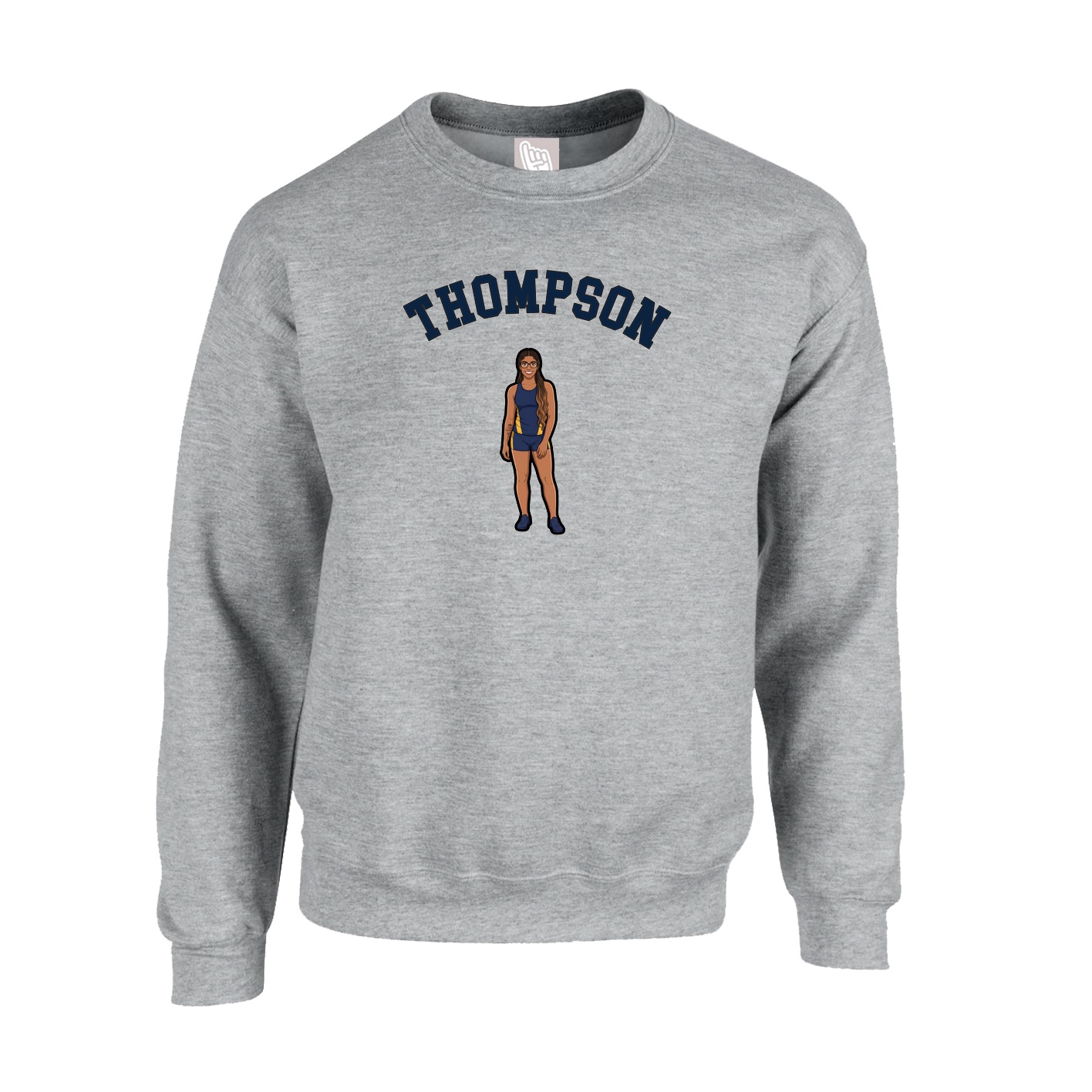 Fleece Crew — Shirsey Arch in Grey
