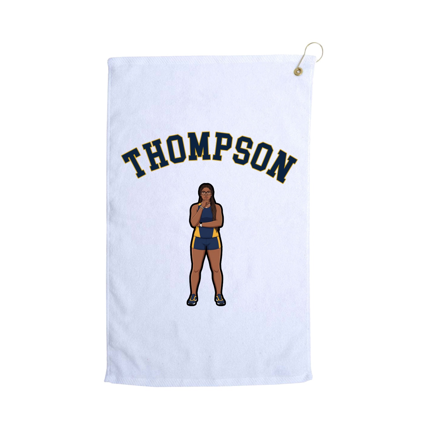 Golf Towel — Shirsey Arch in White