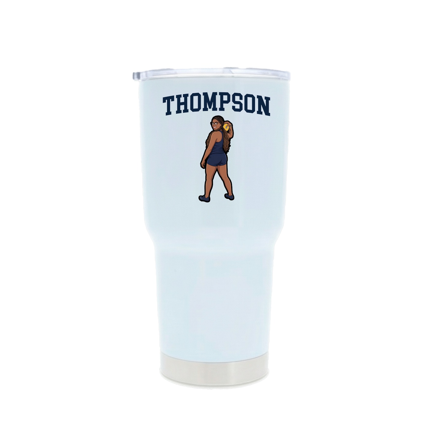 30oz Stainless Steel Tumbler — Shirsey in White