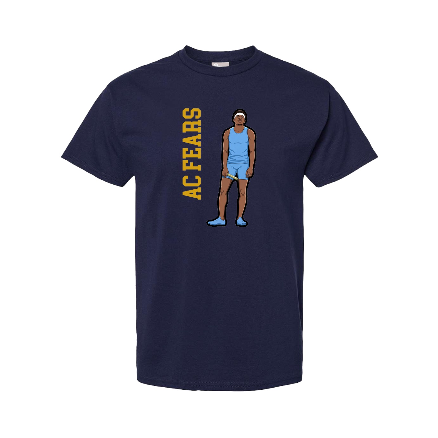 Youth Tee — Name Vertical in Navy