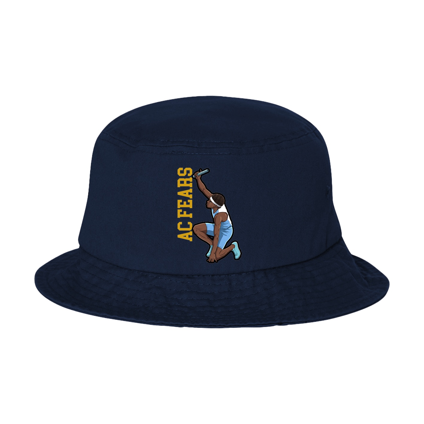 Bucket Cap — Name Vertical in Navy