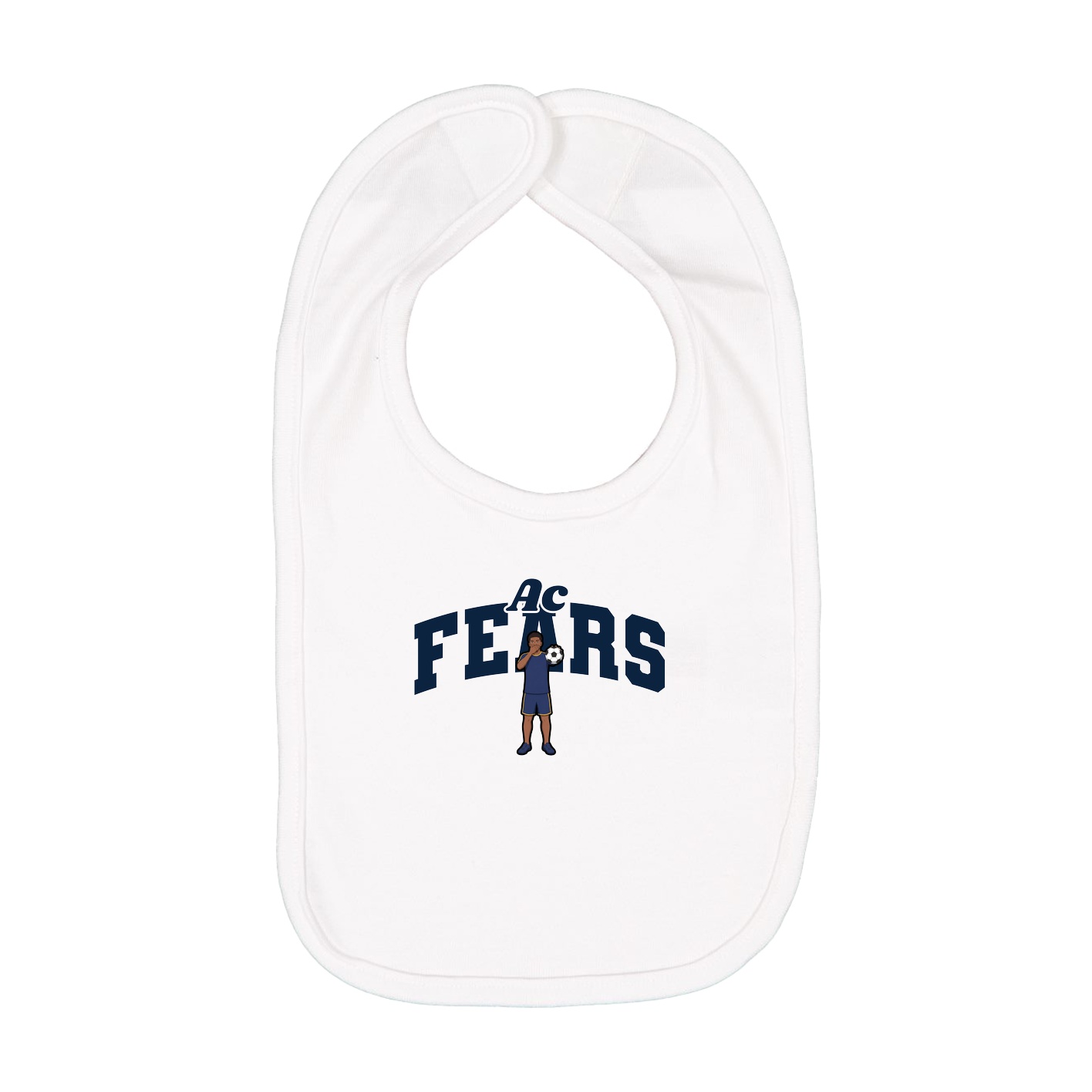 Infant Bib — Signature Arch in White