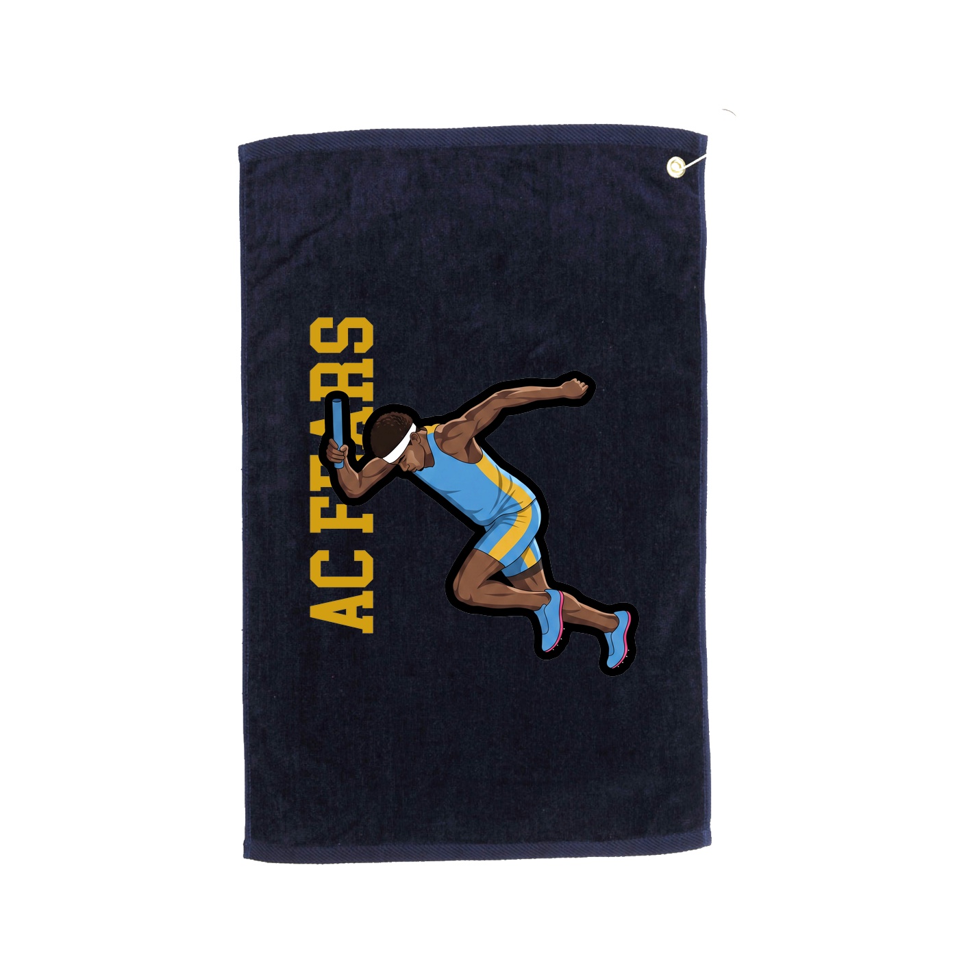 Golf Towel — Name Vertical in Navy