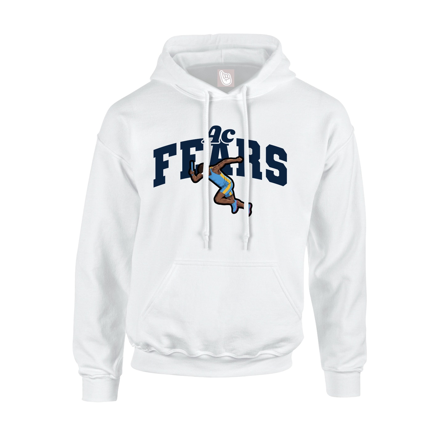 Youth Hoodie — Signature Arch in White