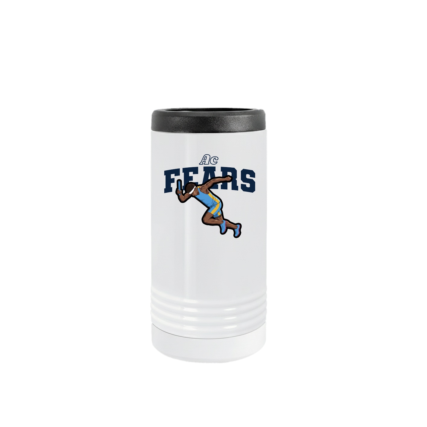 Slim Beverage Holder — Name Arch in White