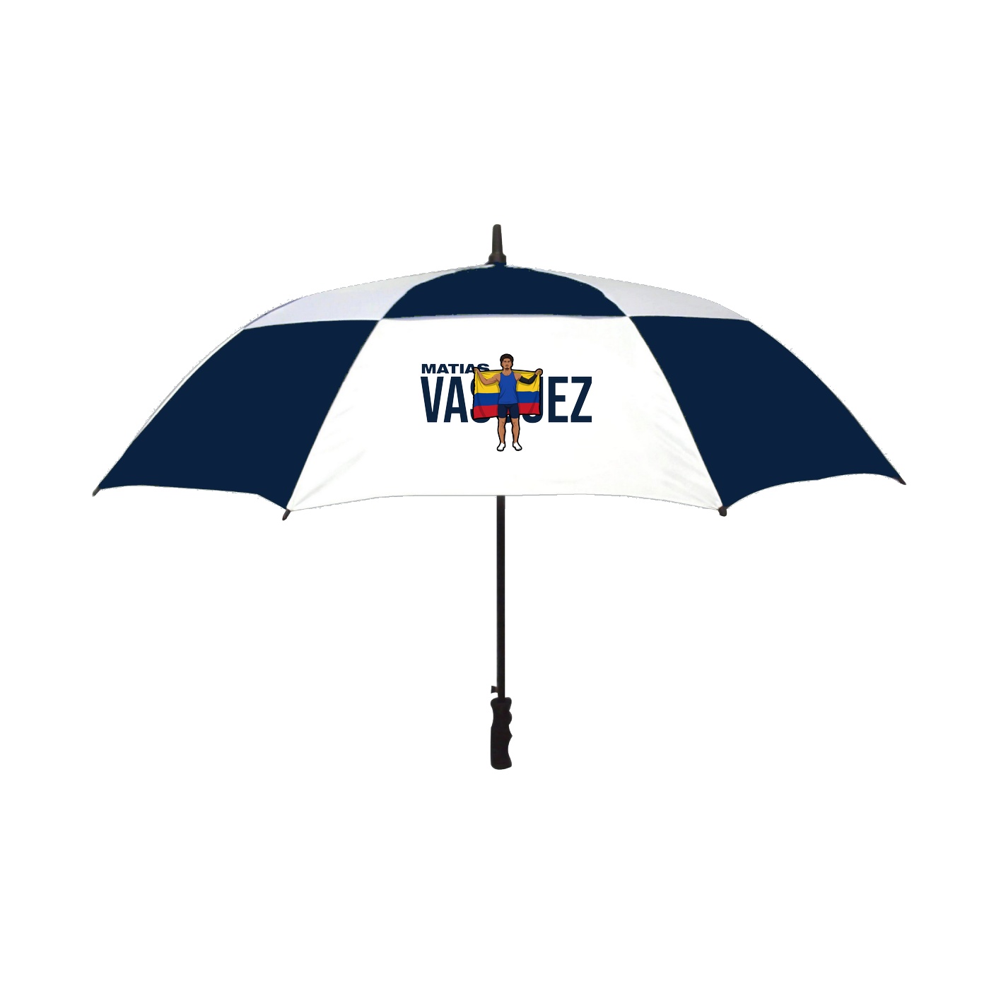 Golf Umbrella — Player Name in Navy
