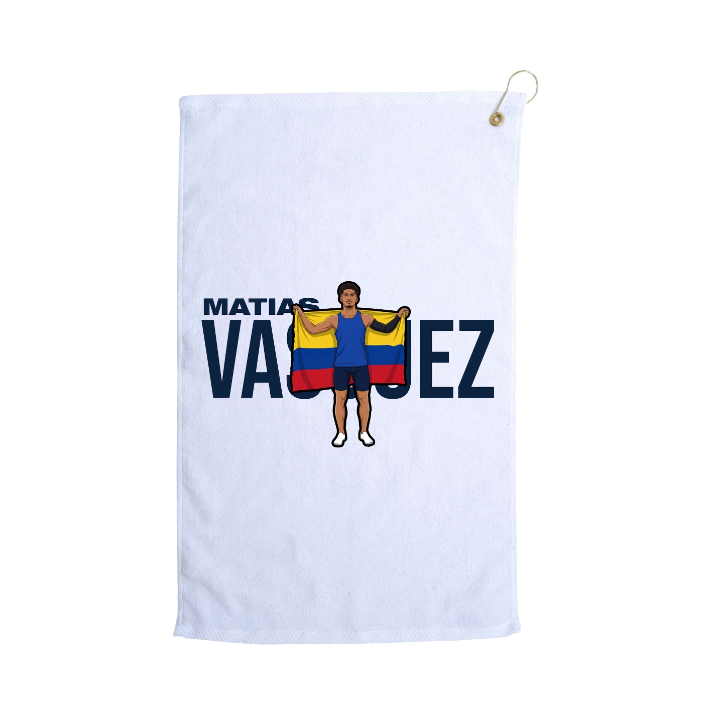 Golf Towel — Player Name in White