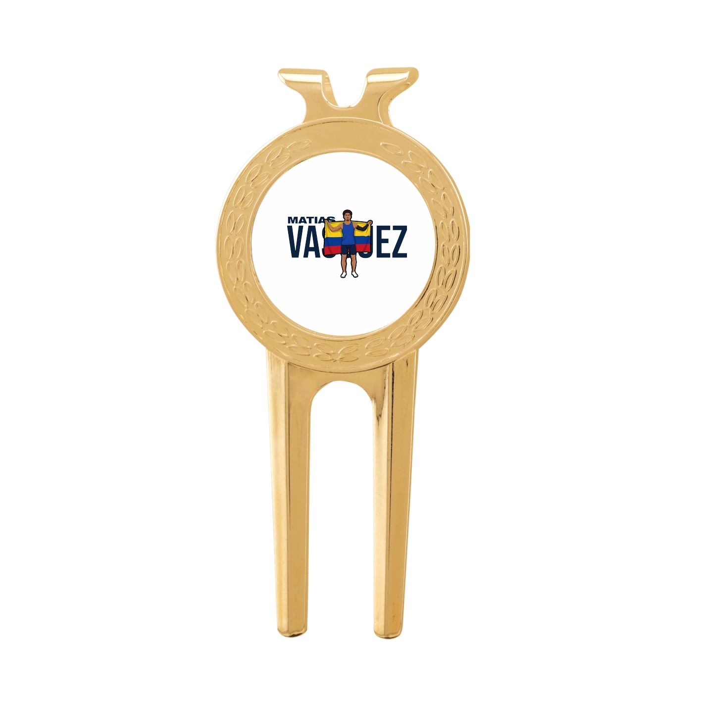 Divot Tool with Ball Marker — Player Name in Classic