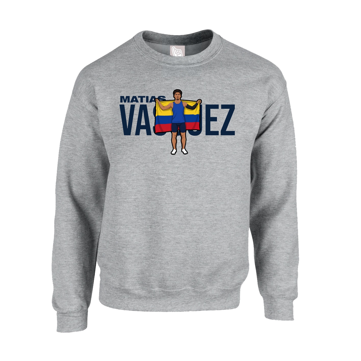 Fleece Crew — Player Name in Grey