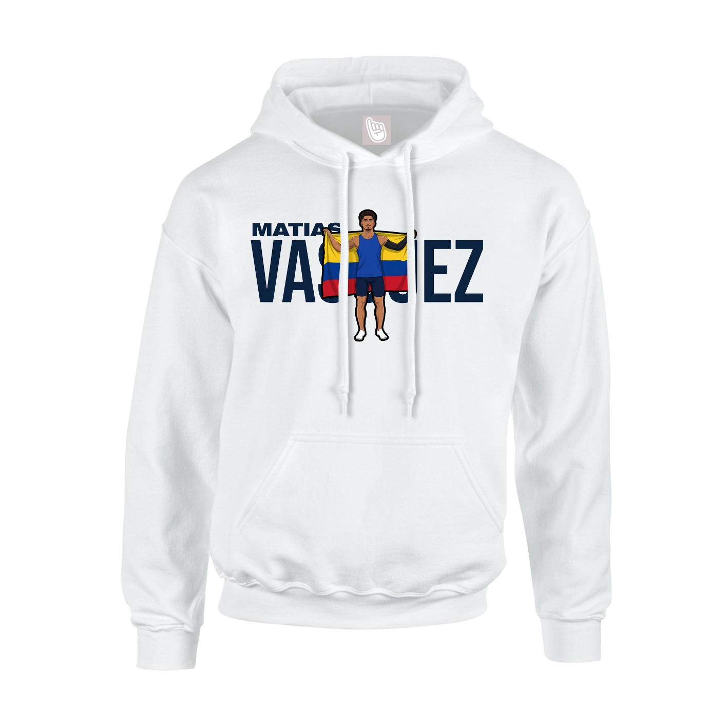 Youth Hoodie — Player Name in White