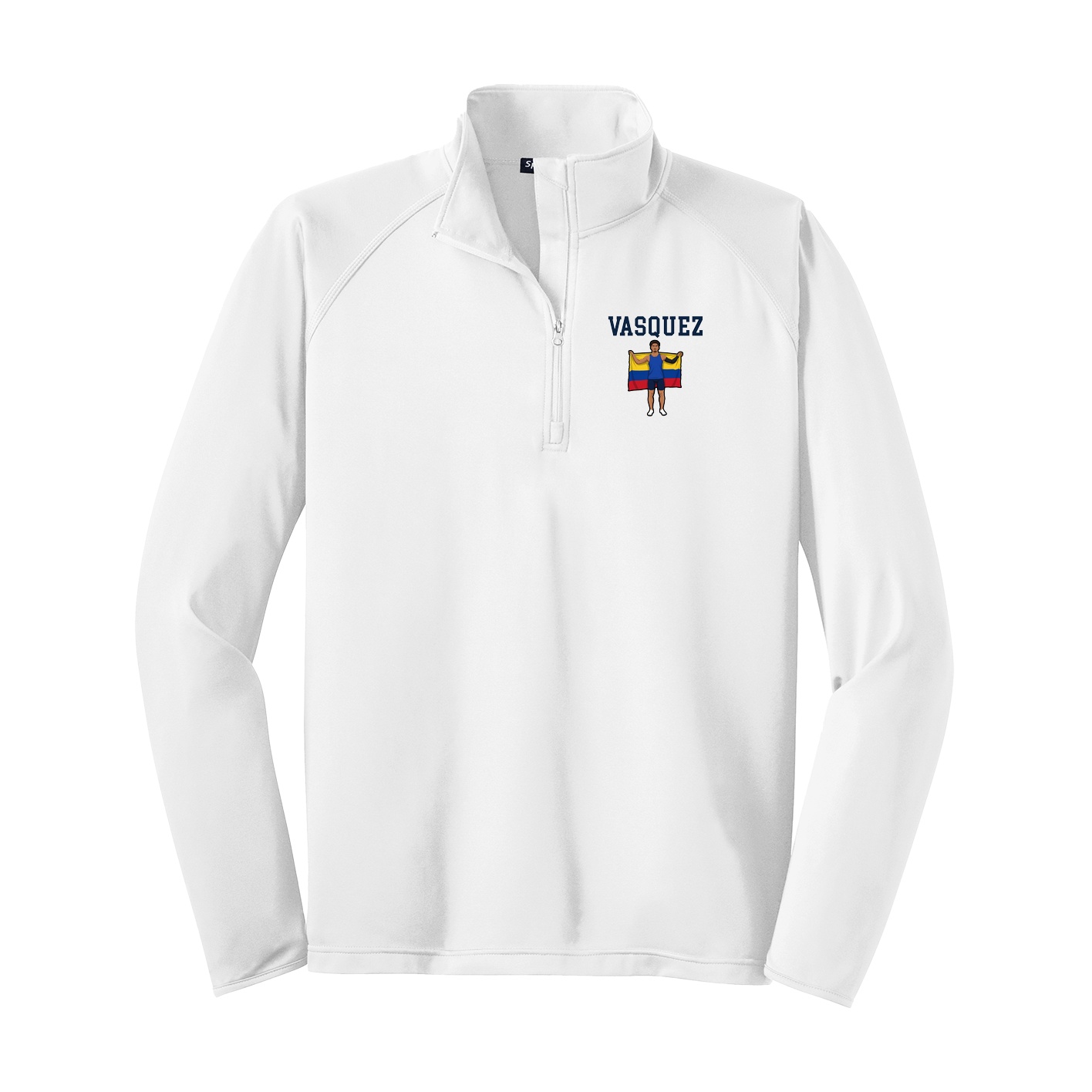 Q-Zip Pullover — Shirsey in White