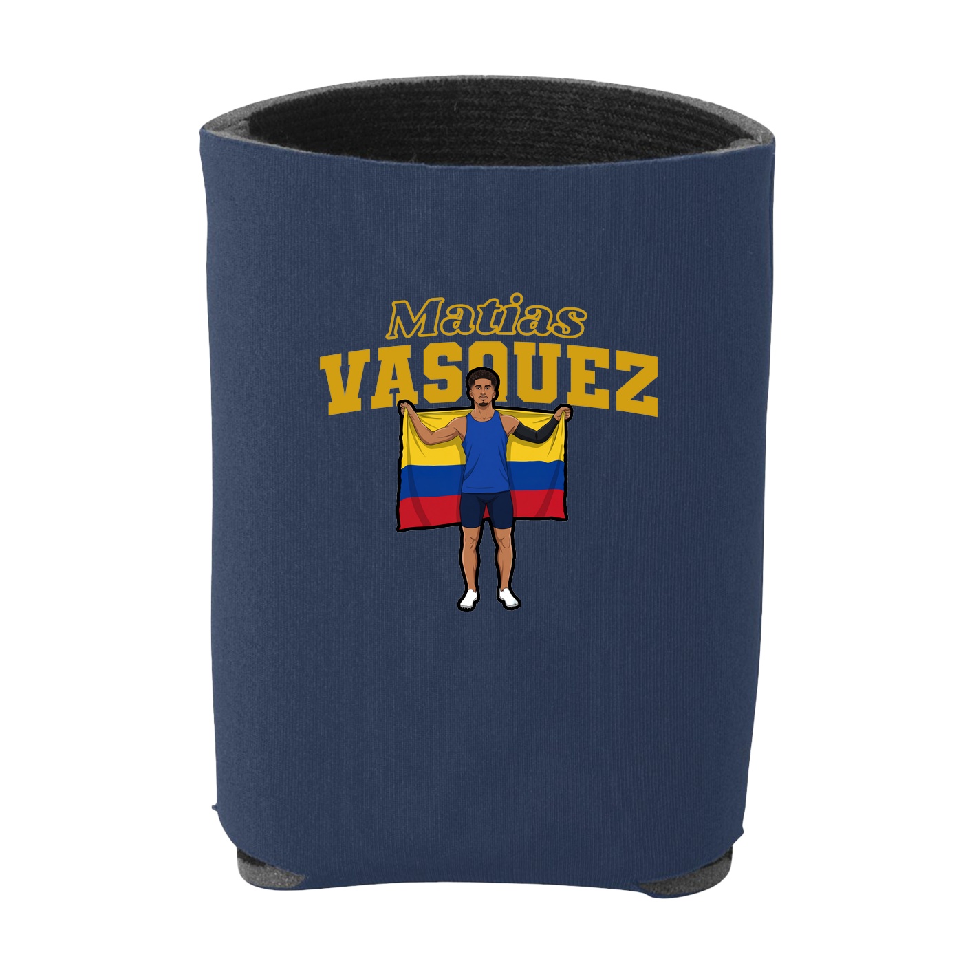 Can Holder — Name Arch in Navy
