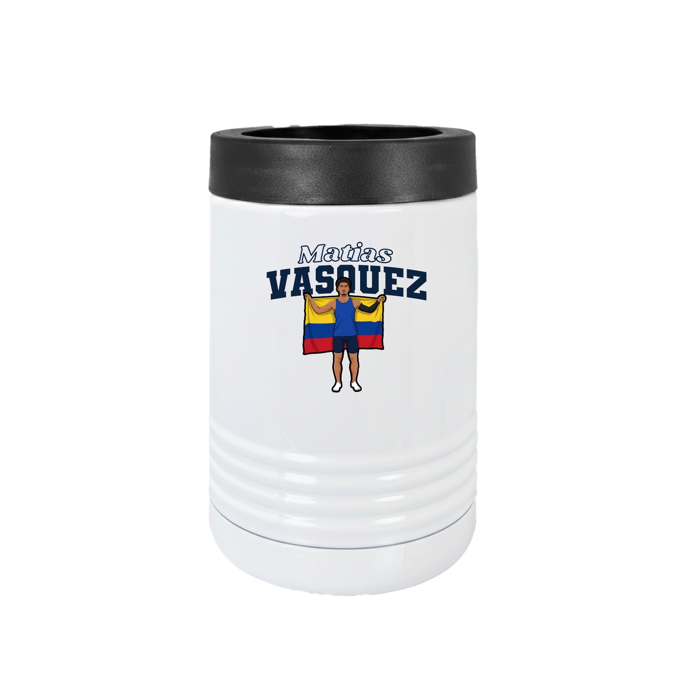 Beverage Holder — Name Arch in White