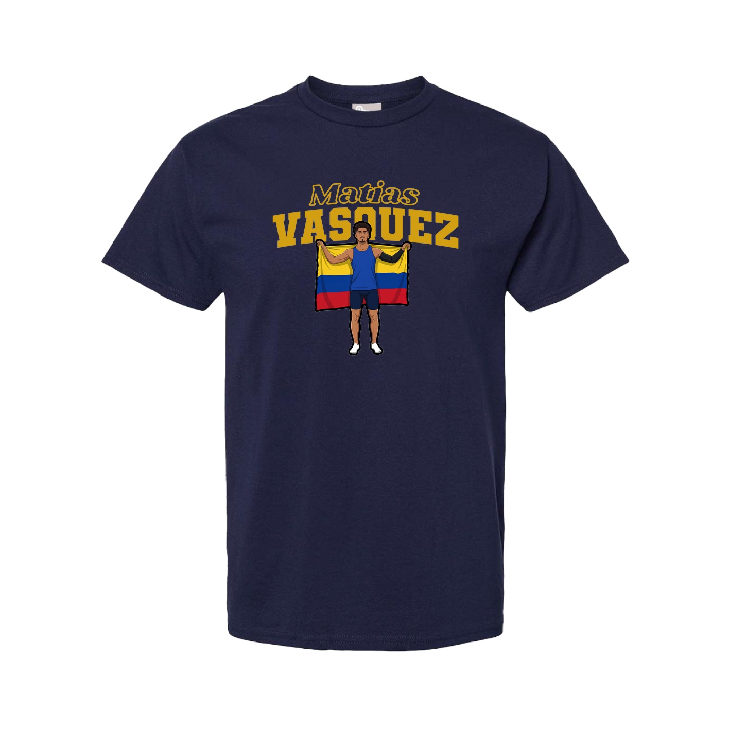 Youth Tee — Name Arch in Navy