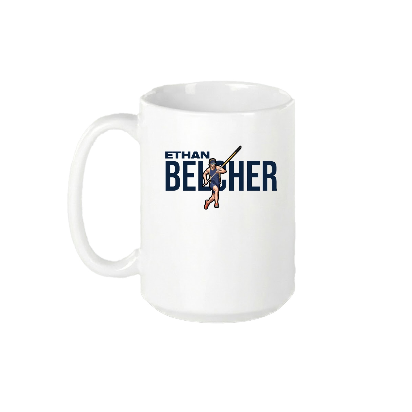 15oz Coffee Mug — Player Name in White