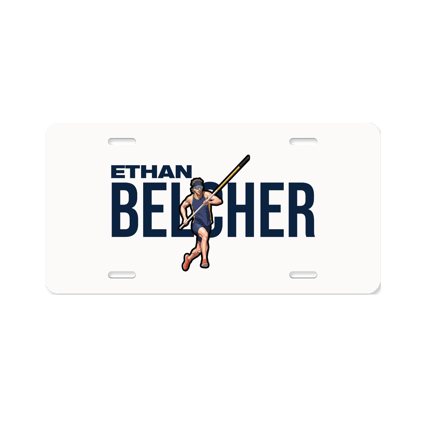 License Plate — Player Name in Classic