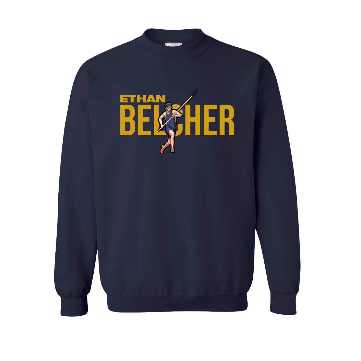 Fleece Crew — Player Name in Navy