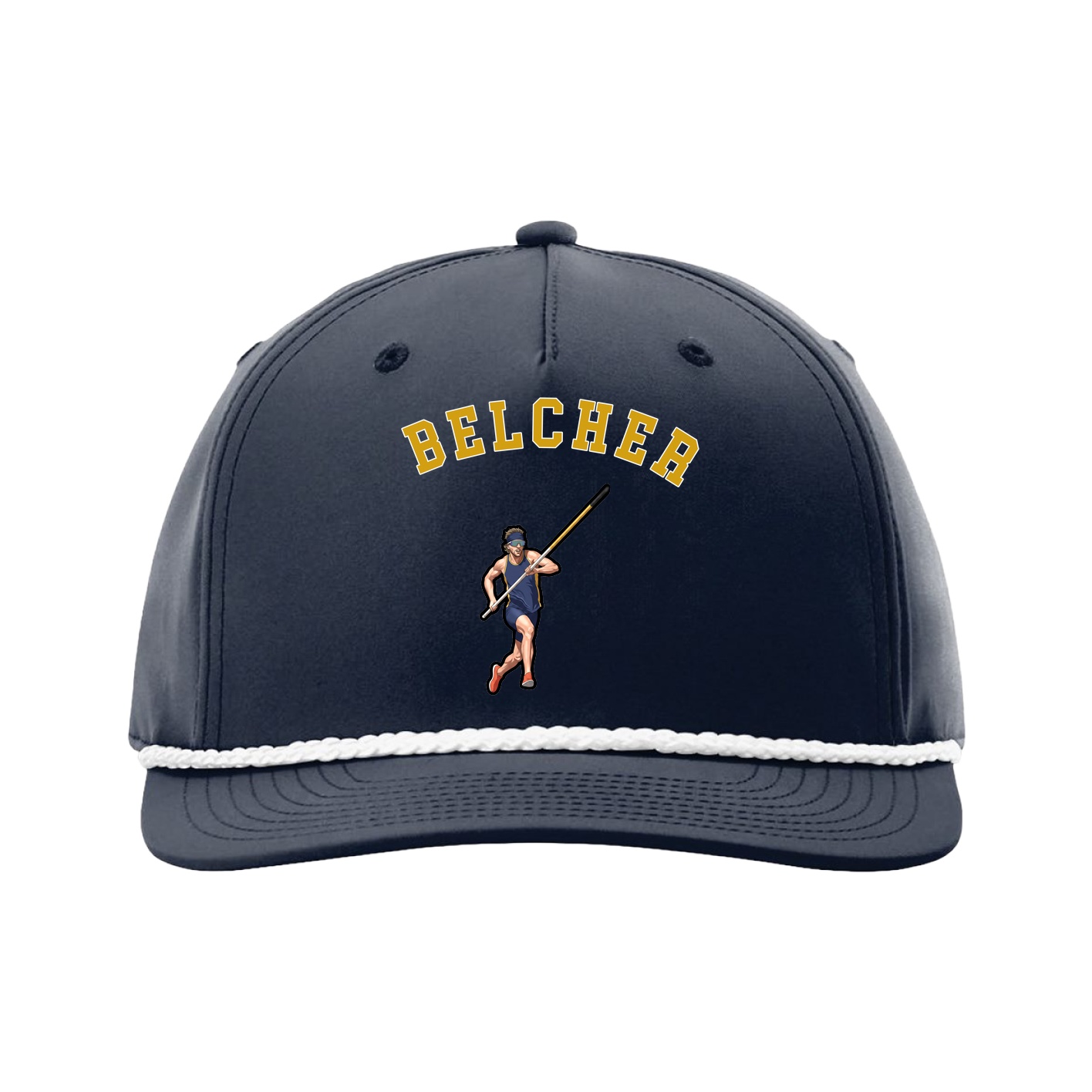 Five-Panel Classic Rope Cap — Shirsey Arch in Navy