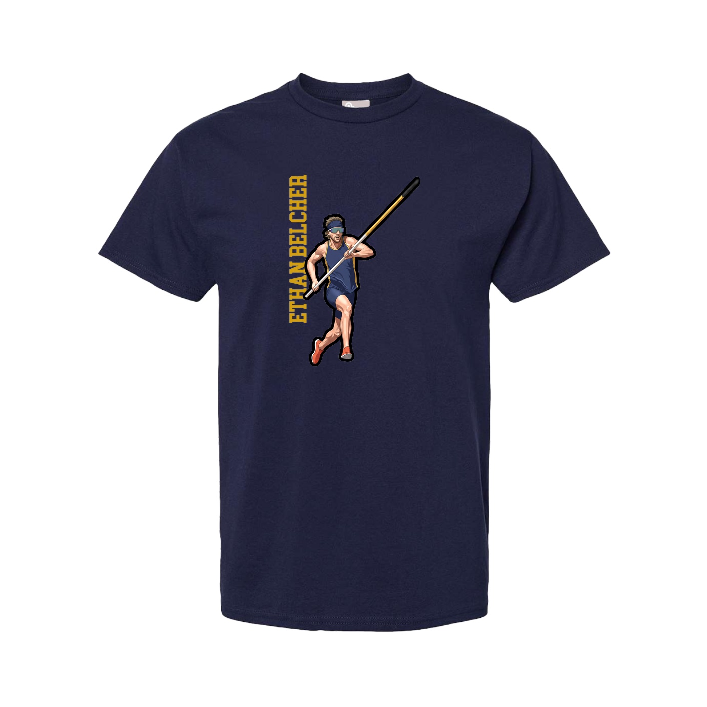 Youth Tee — Name Vertical in Navy