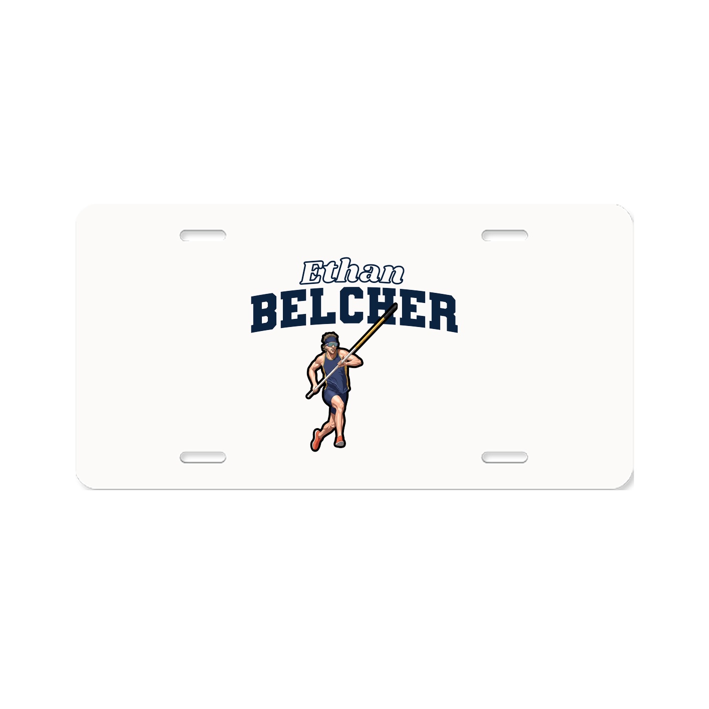 License Plate — Name Arch in Classic