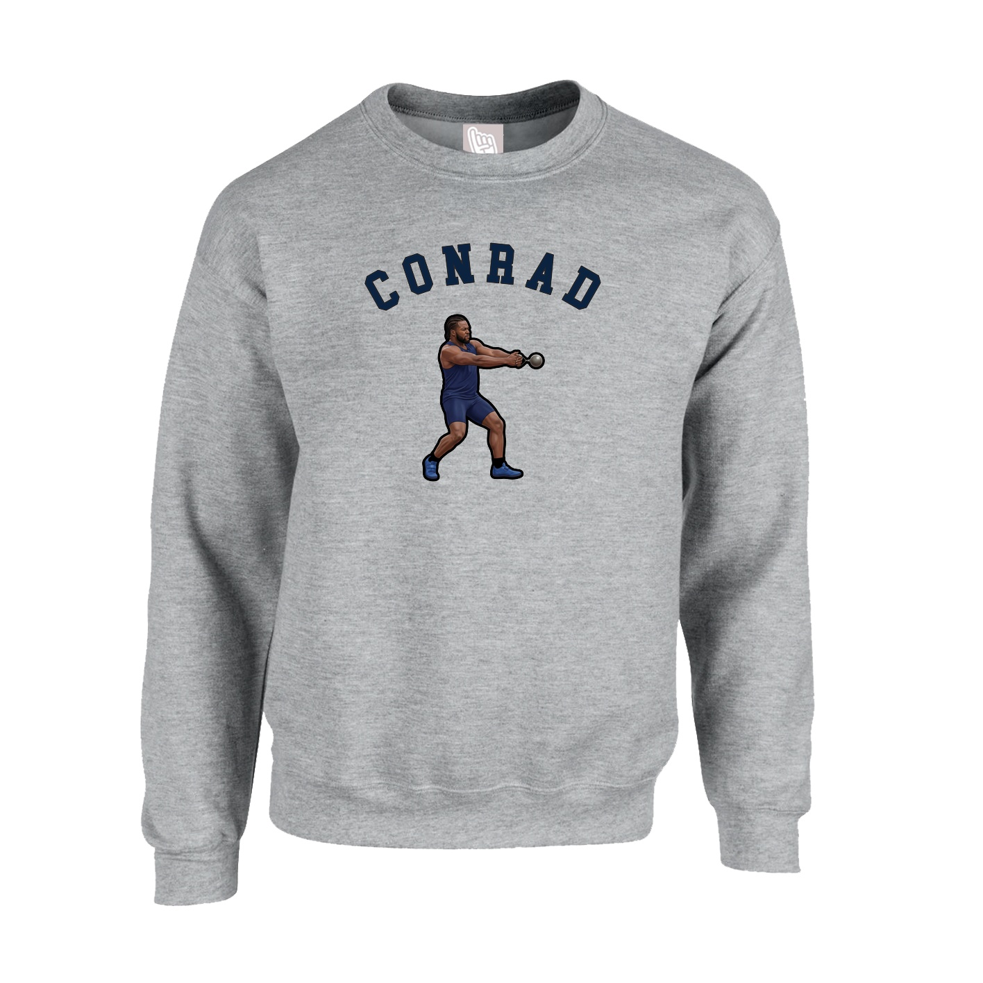 Fleece Crew — Shirsey Arch in Grey