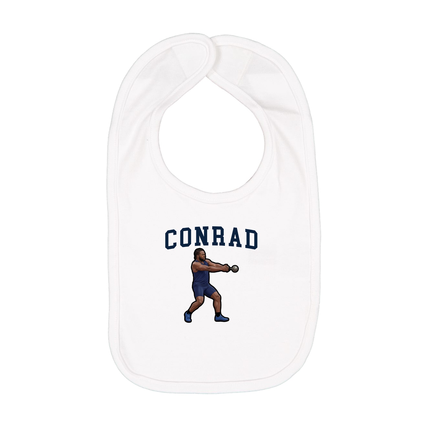 Infant Bib — Shirsey in White