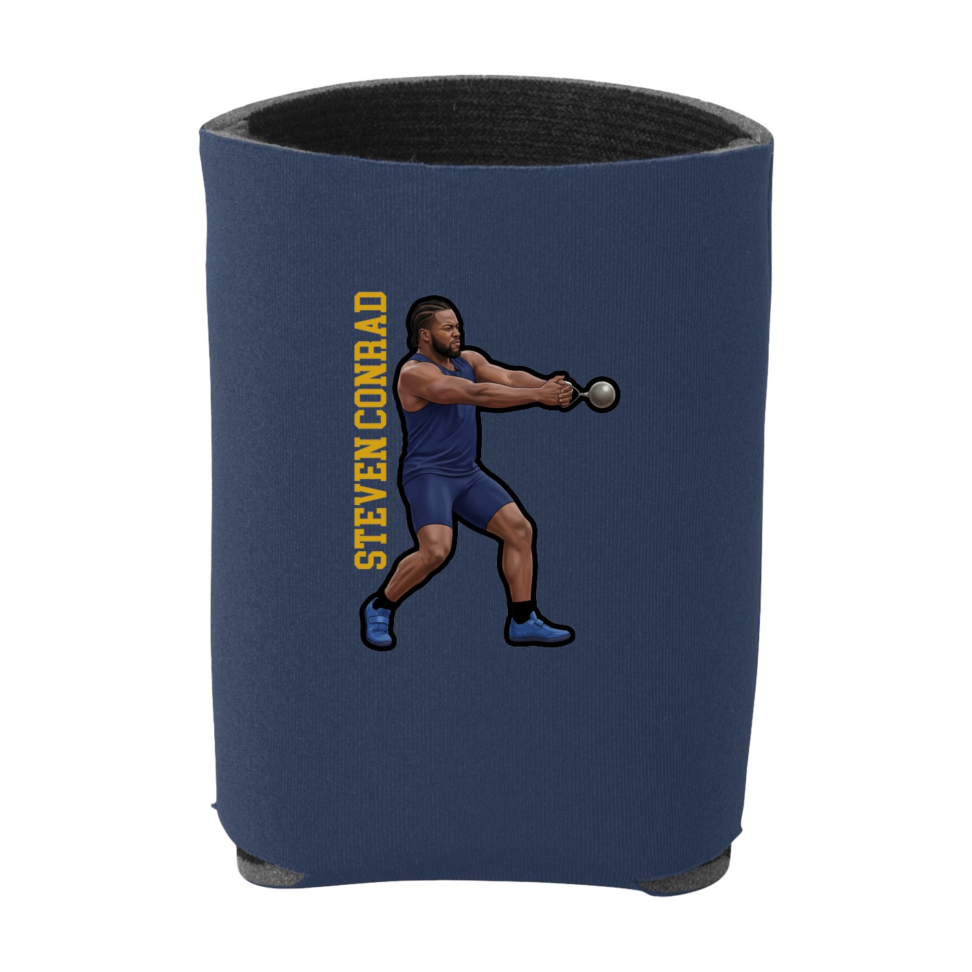 Can Holder — Name Vertical in Navy