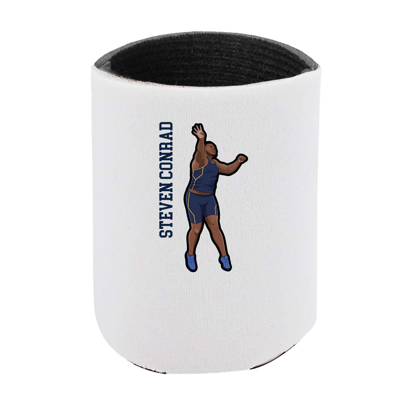 Can Holder — Name Vertical in White