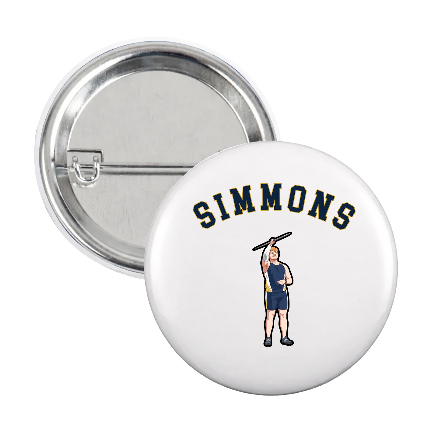Game Day Button — Shirsey Arch in White