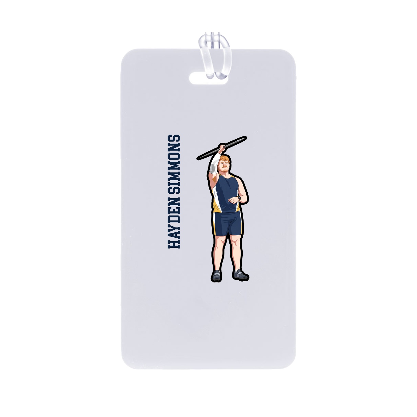 Bag Tag — Name Vertical in Classic