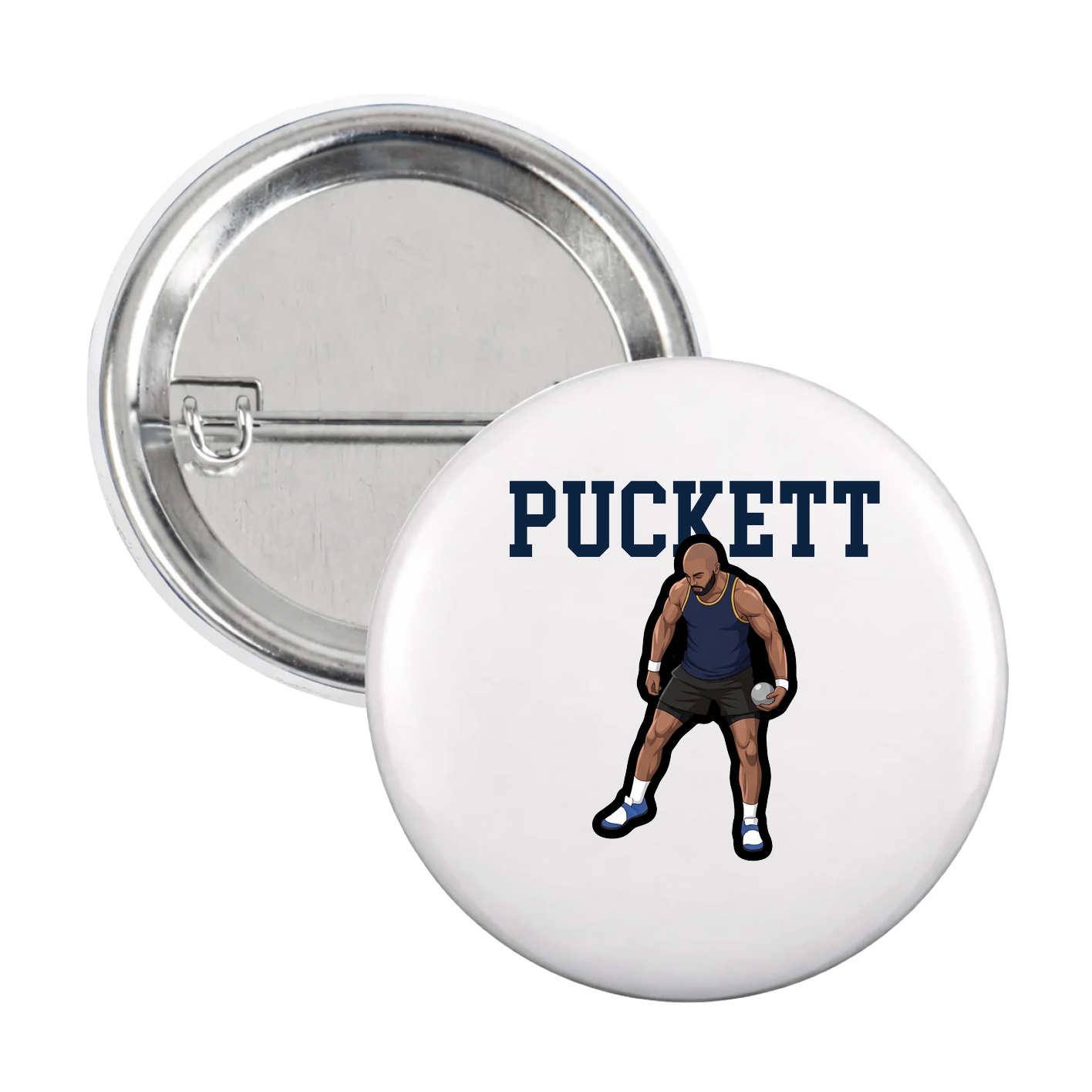 Game Day Button — Shirsey in White