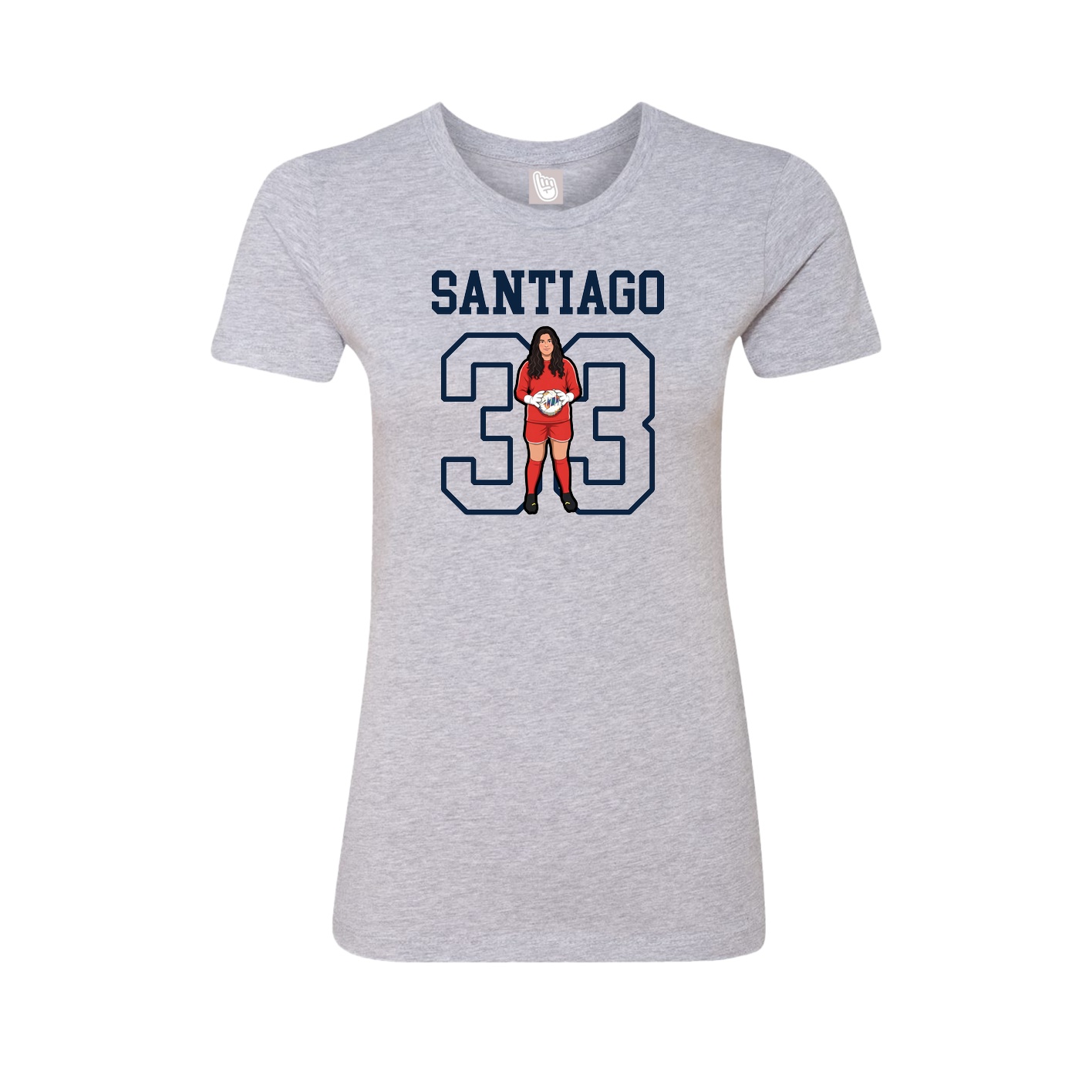 Fitted Women's Tee — Shirsey in Grey