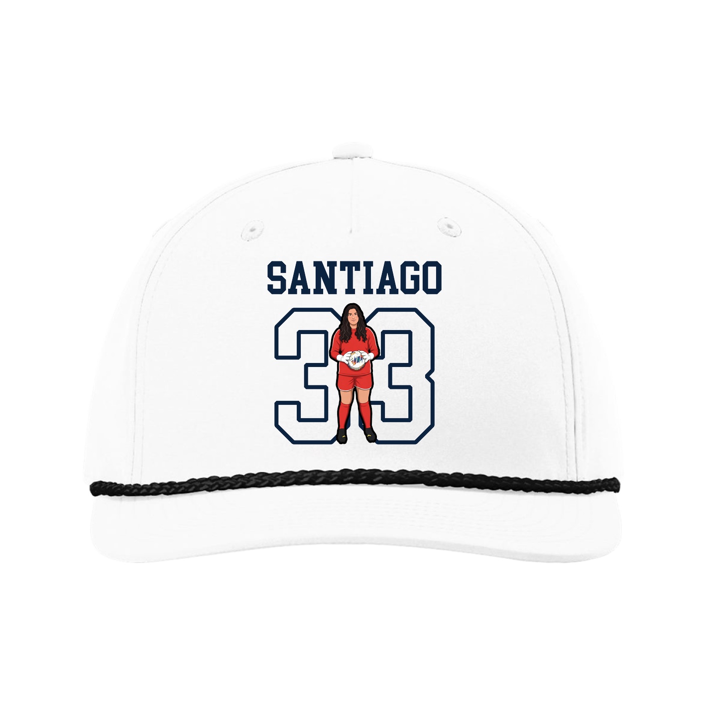 Five-Panel Classic Rope Cap — Shirsey in White