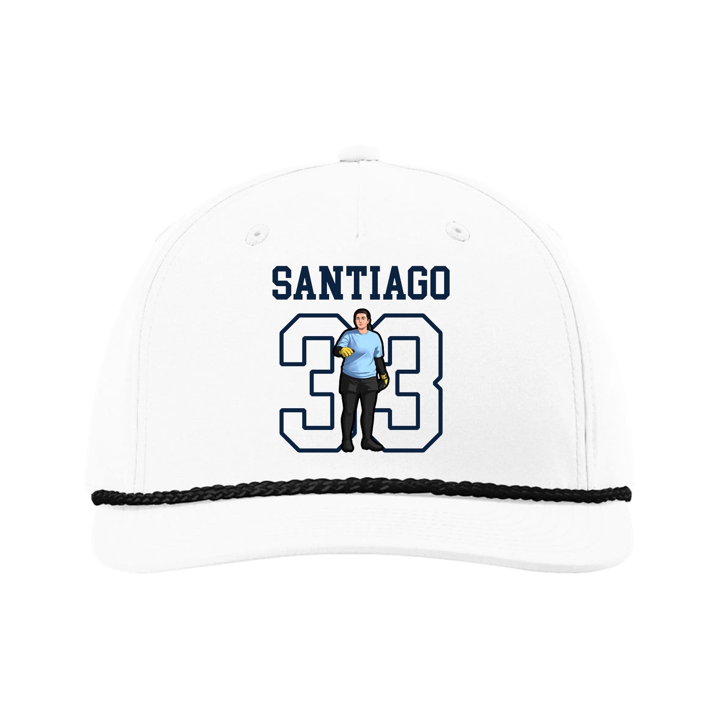 Five-Panel Classic Rope Cap — Shirsey in White
