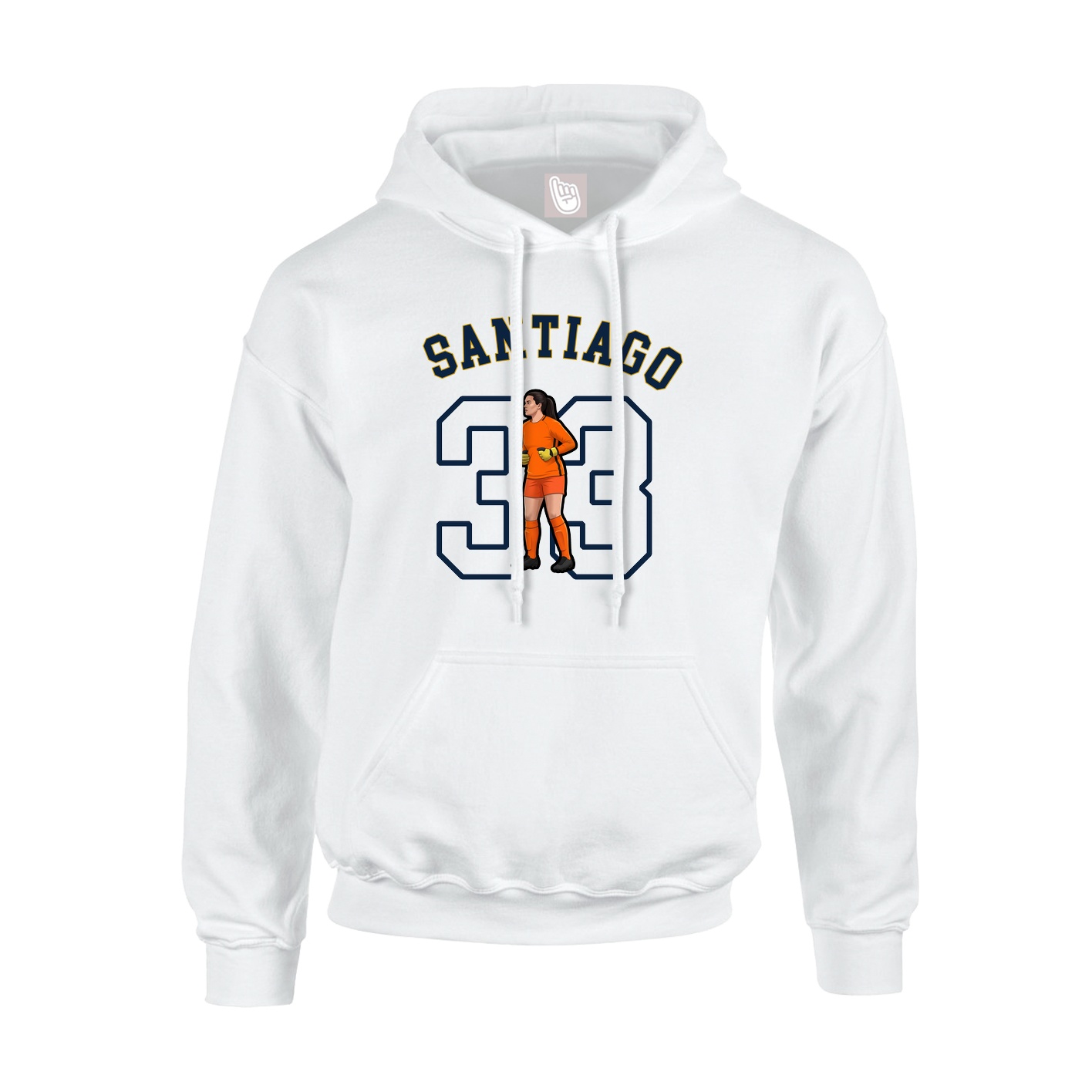 Youth Hoodie — Shirsey Arch in White