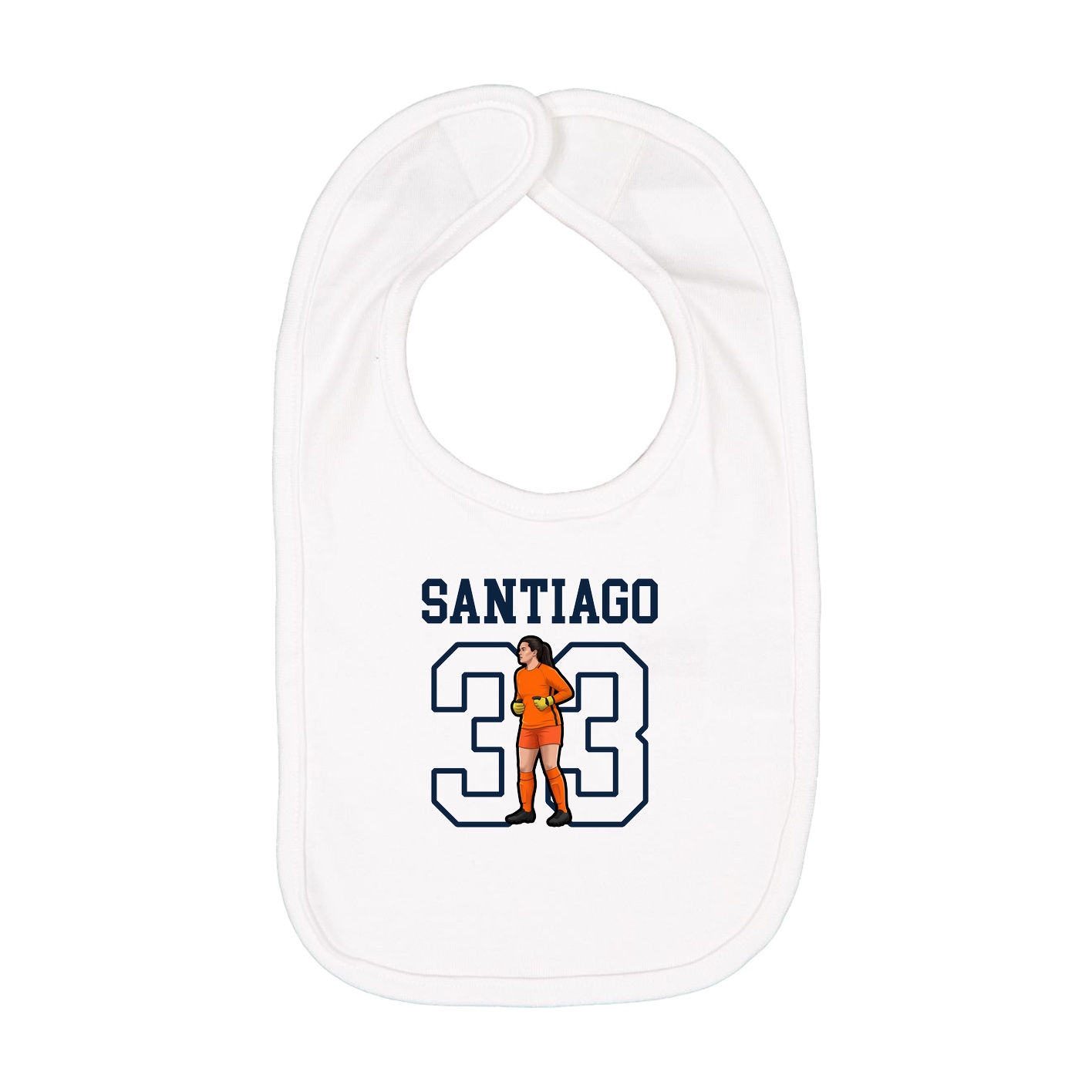 Infant Bib — Shirsey in White