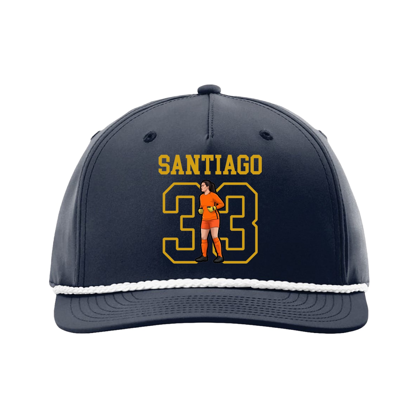 Five-Panel Classic Rope Cap — Shirsey in Navy