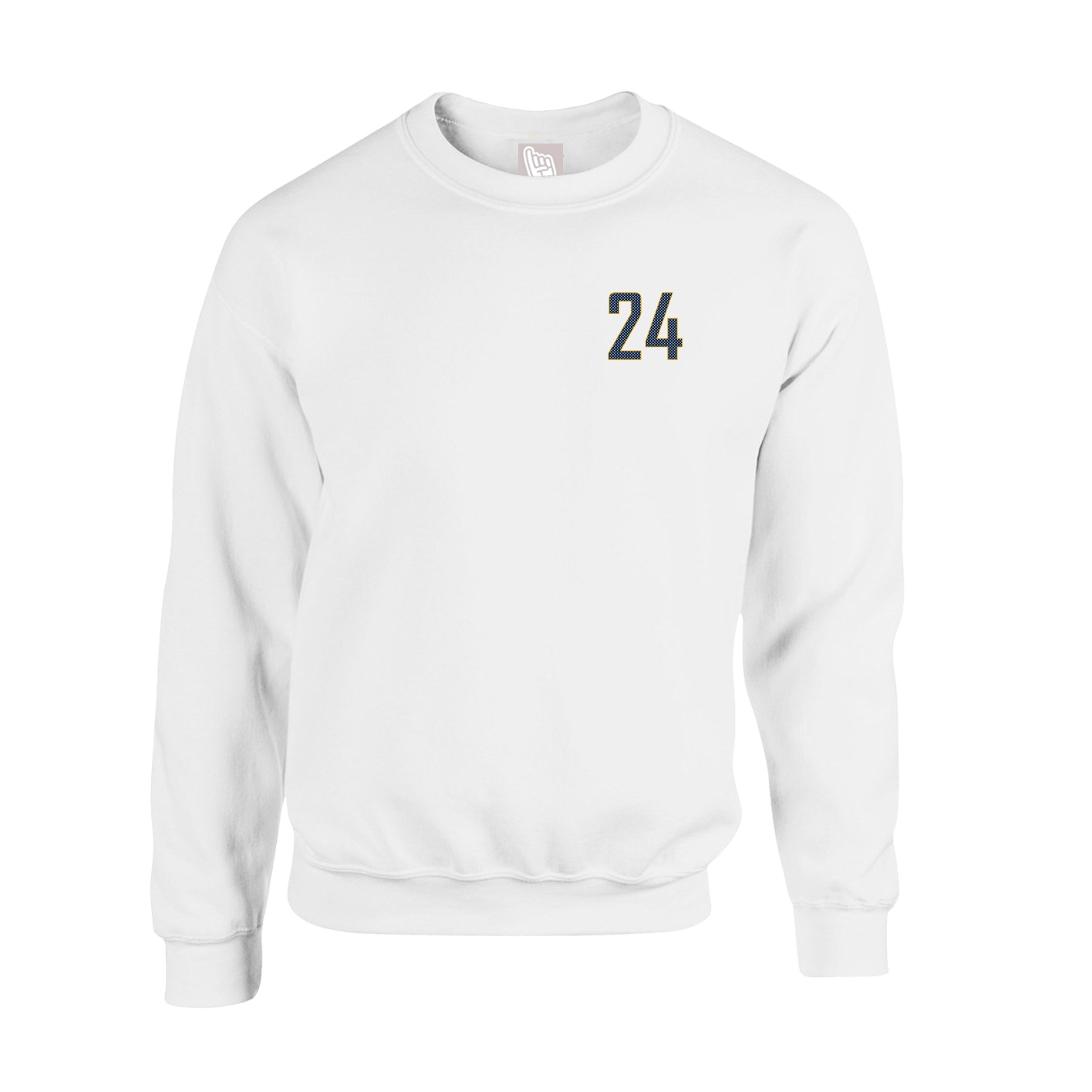 Fleece Crew — Front Shirsy in White
