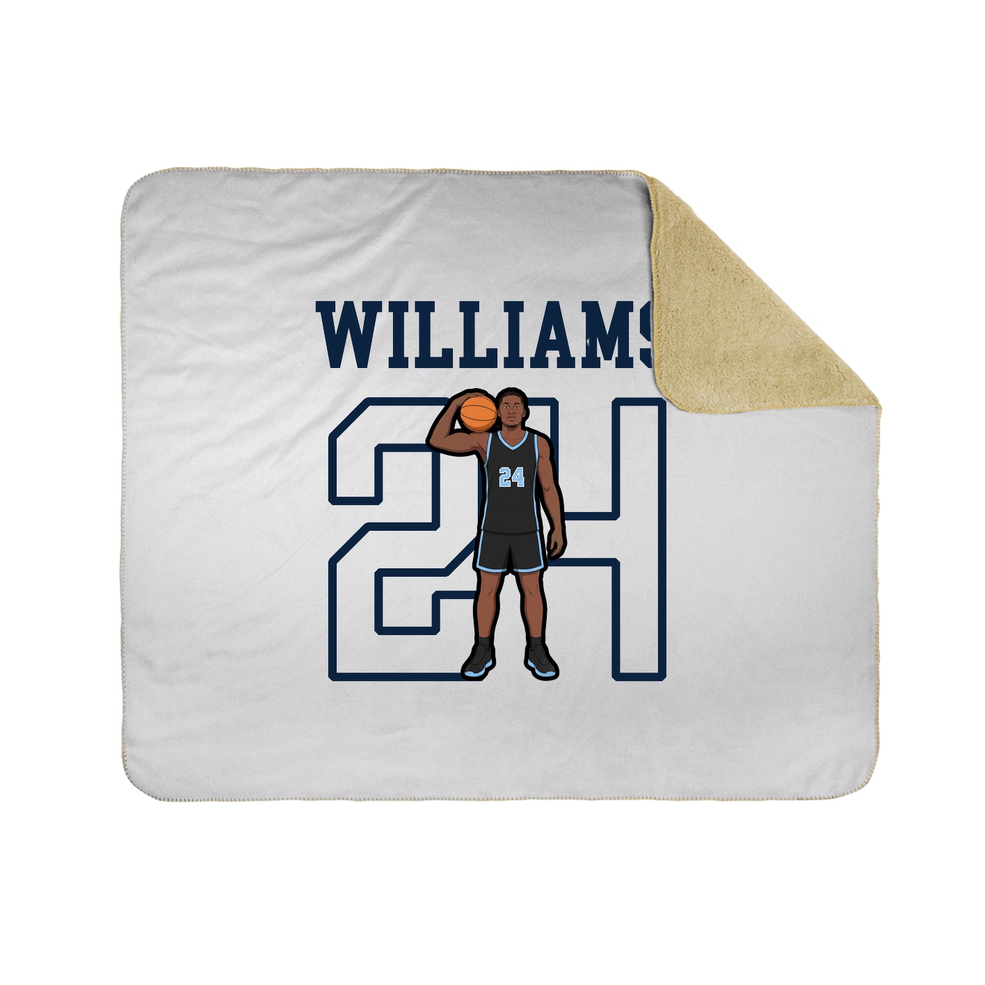 Throw Blanket — Shirsey in White