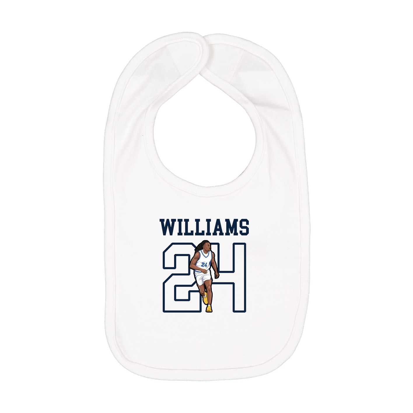 Infant Bib — Shirsey in White