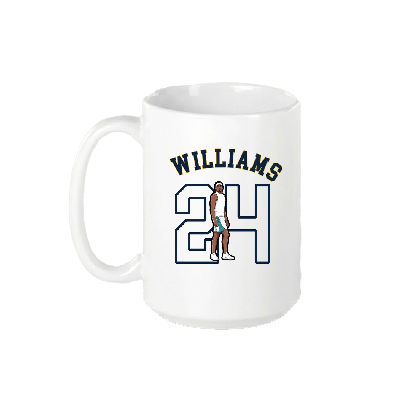 15oz Coffee Mug — Shirsey Arch in White