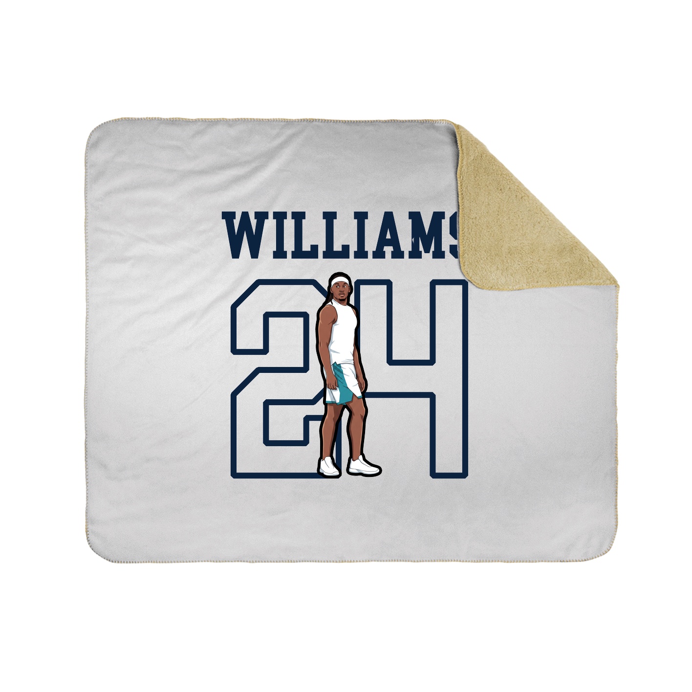 Throw Blanket — Shirsey in White