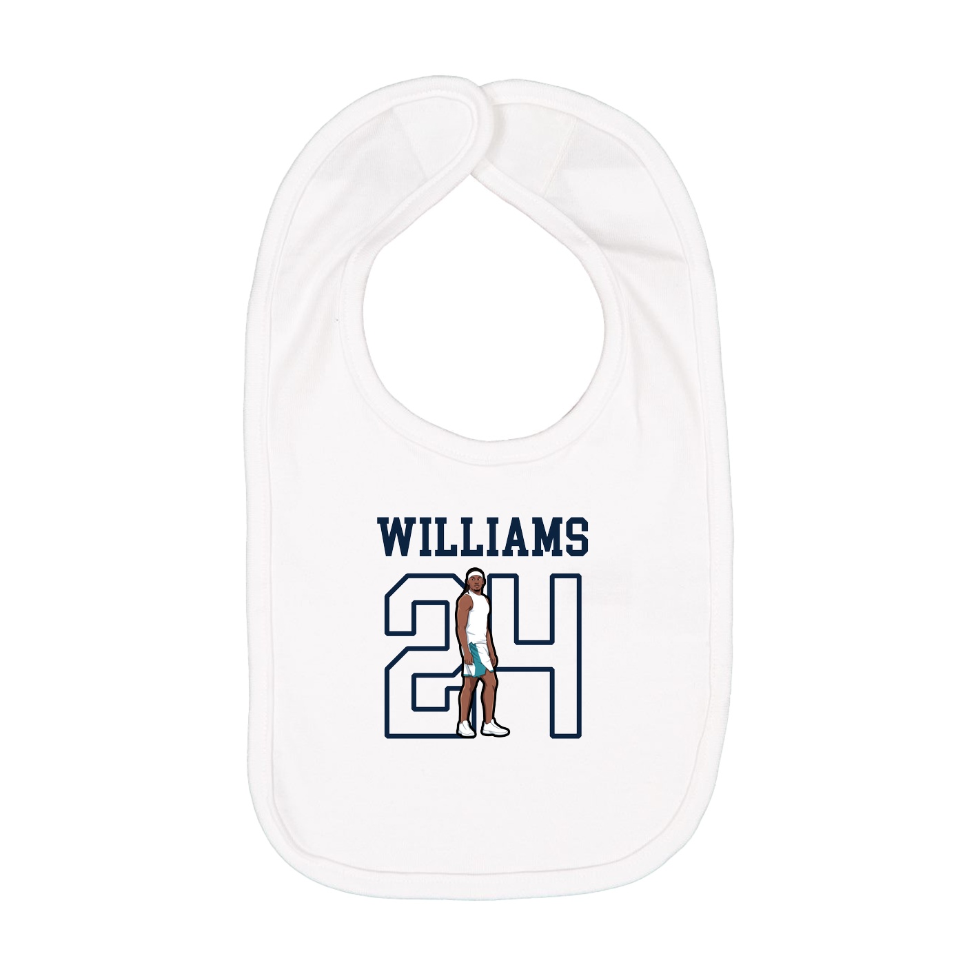 Infant Bib — Shirsey in White