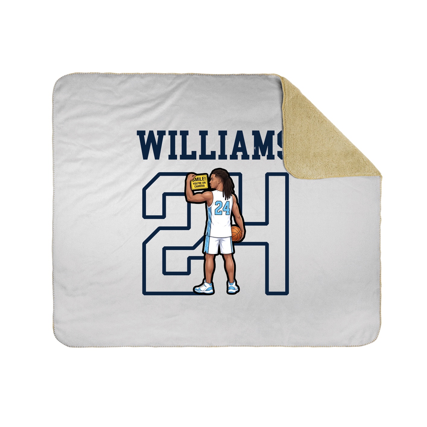 Throw Blanket — Shirsey in White