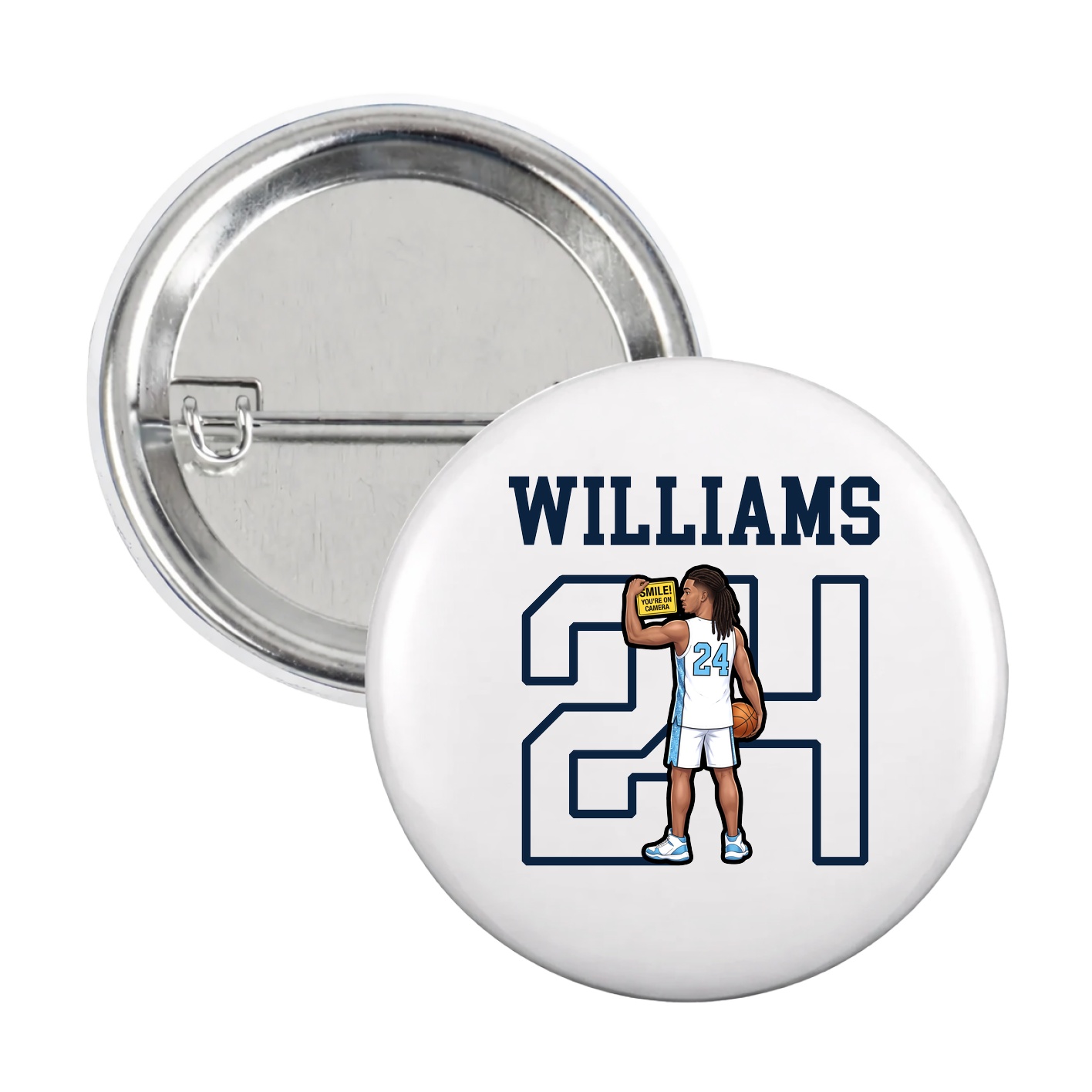 Game Day Button — Shirsey in White