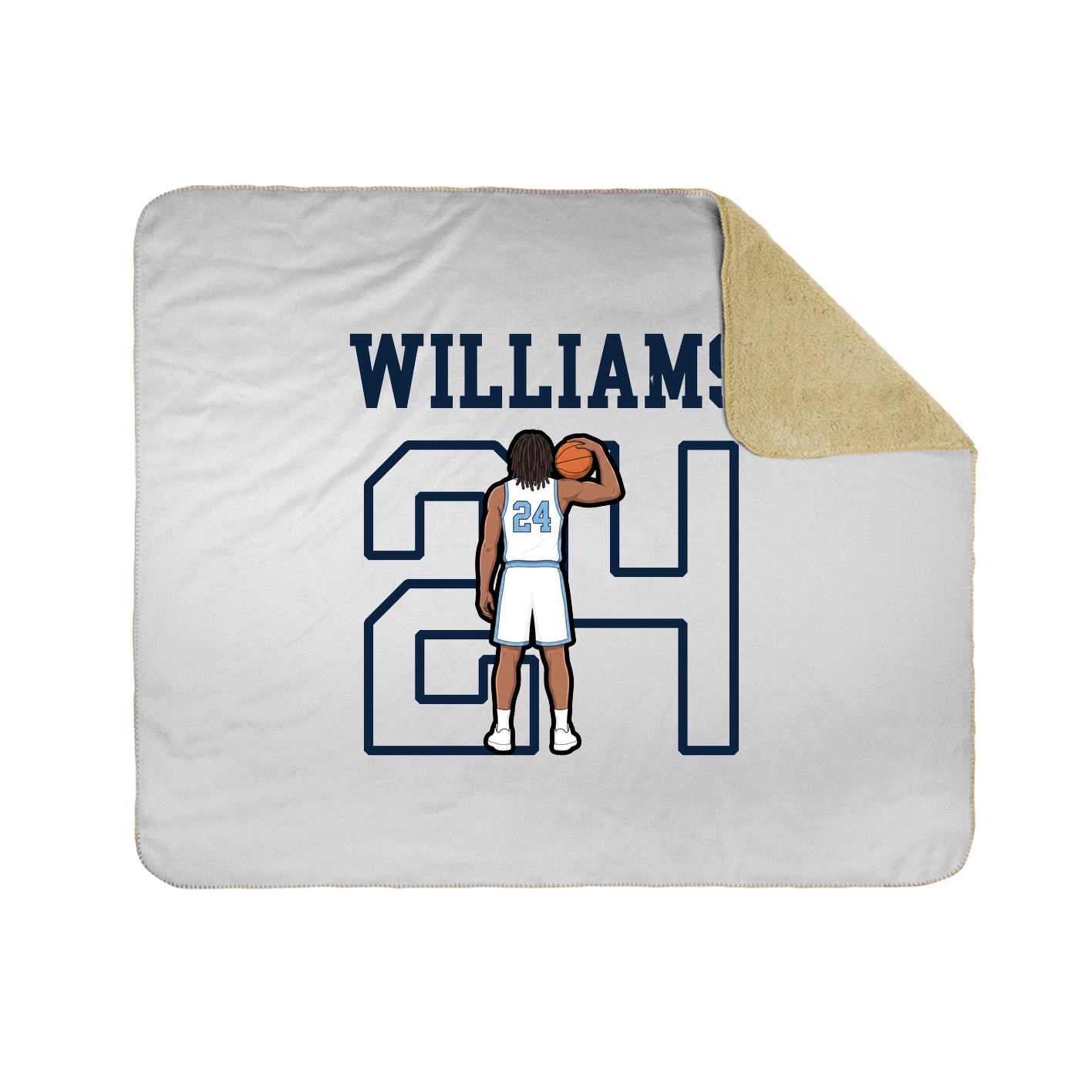 Throw Blanket — Shirsey in White